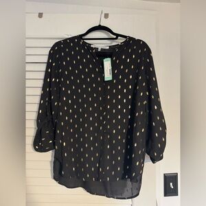 Black and Gold blouse